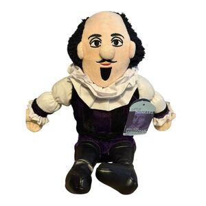 Unemployed Philosophers‎ Guild William Shakespeare Little Thinker 13" Plush NWT